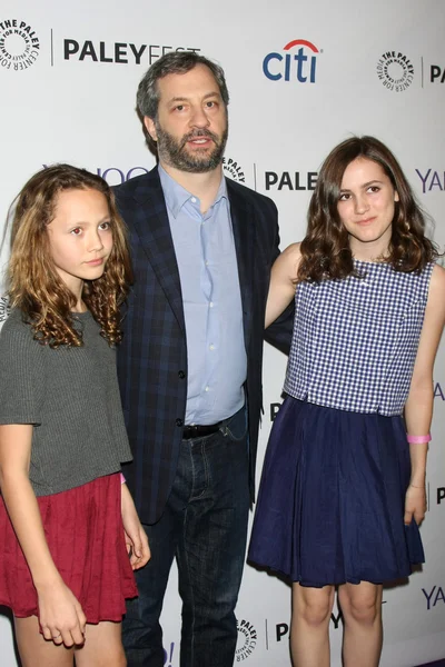 Iris Apatow, Judd Apatow, Maude Apatow — Zdjęcie stockowe