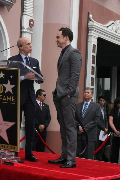 Jeffrey Katzenberg, Jim Parsons — kuvapankkivalokuva