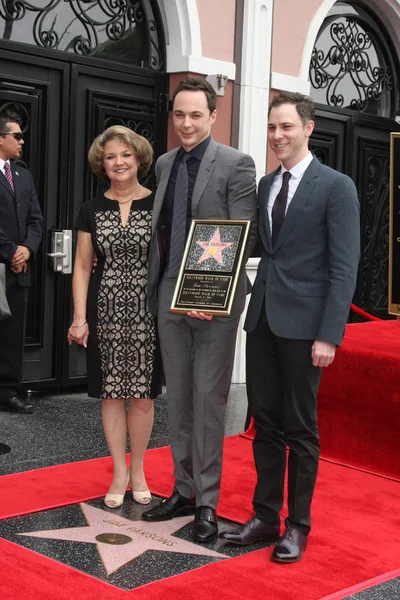 Judy Parsons, Jim Parsons, Todd Spiewak — Foto Stock