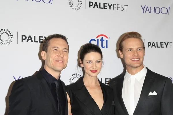 Tobias Menzies, Caitriona Balfe, Sam Heughan — Stock Photo, Image