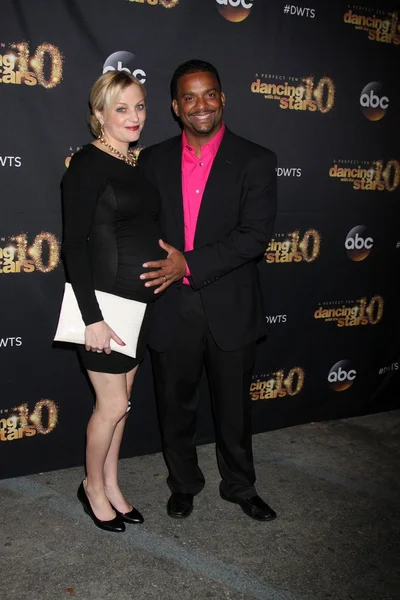 Angela Unkrich, Alfonso Ribeiro — Zdjęcie stockowe