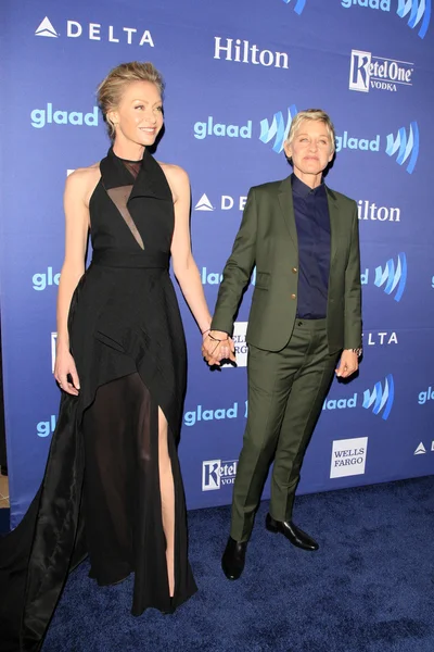 Portia de Rossi, Ellen Degeneres — Stockfoto