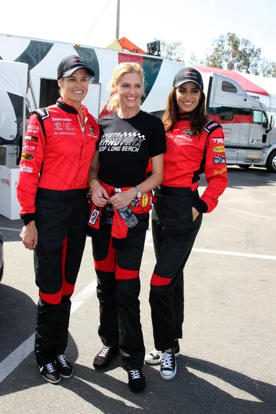 Dara Torres, Tricia Helfer, Donna Feldman — Zdjęcie stockowe
