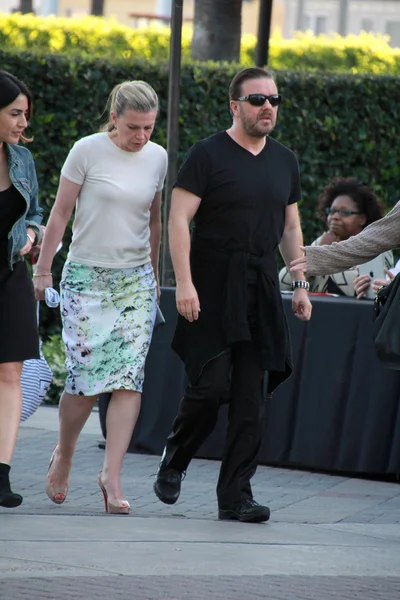 Ricky Gervais, Jane Fallon — Foto de Stock