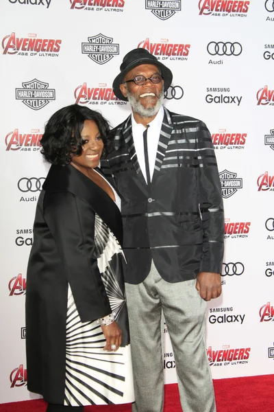 LaTanya Richardson, Samuel L Jackson — Stock Photo, Image