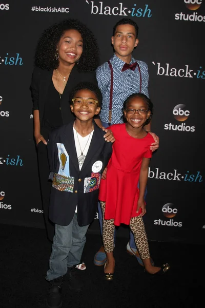 Yara Shahidi, Miles Brown, Marcus Scribner, Marsai Martin — Stock Photo, Image