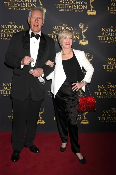 Alex Trebek, Florence Henderson — Photo