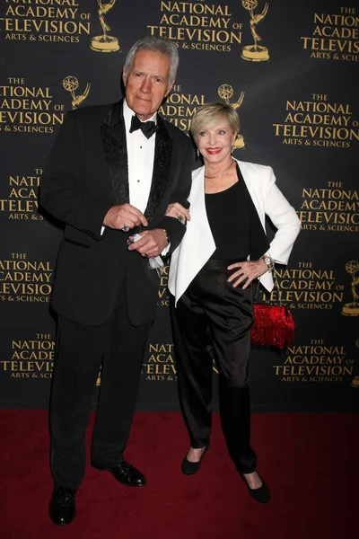 Alex Trebek, Florence Henderson — Zdjęcie stockowe