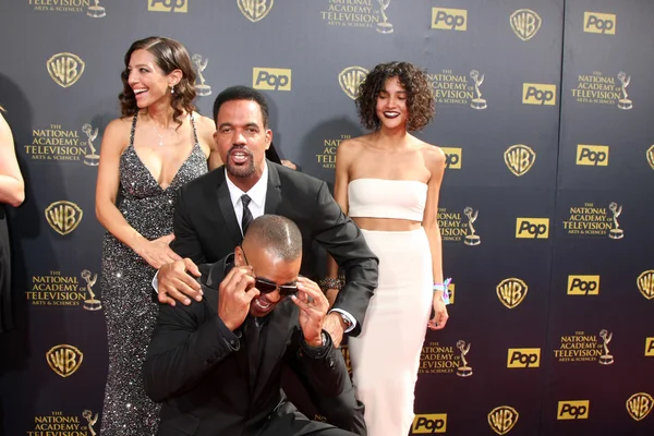 Dana Derrick, Kristoff St John, Paris St John, Shemar Moore — Stockfoto