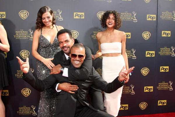 Dana Derrick, Kristoff St John, Paris St John, Shemar Moore — Stockfoto