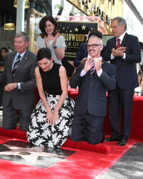 Michael J. Fox, Julianna Margulies, Tracy Pollan — Zdjęcie stockowe