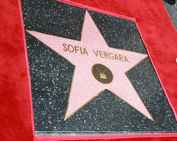 Sofia Vergara's Star — Stock Photo, Image