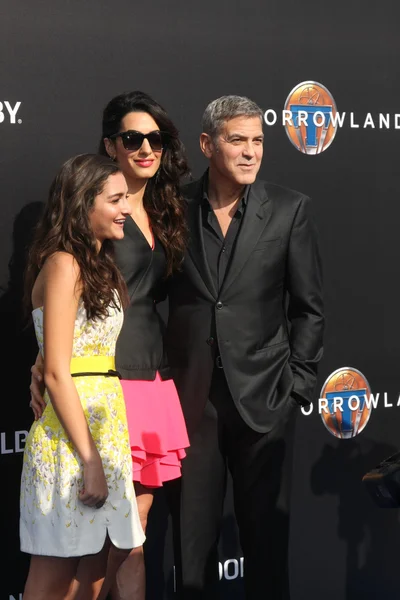 Mia Alamuddin, Amal Alamuddin Clooney, George Clooney — Foto Stock