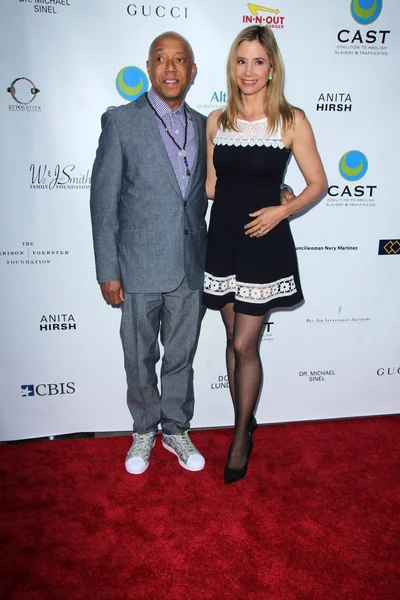 Russell Simmons, Mira Sorvino — Fotografie, imagine de stoc