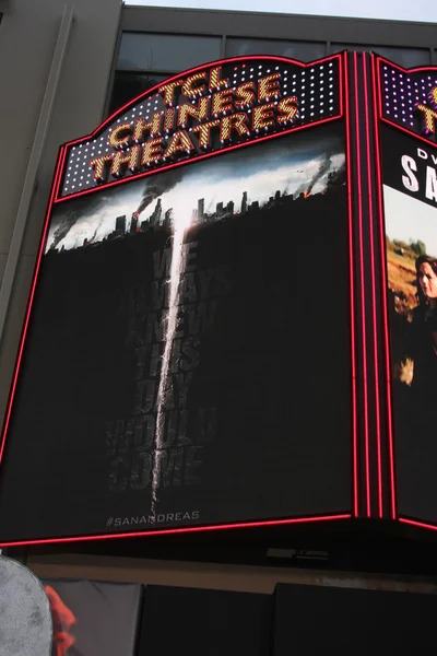 TCL Chinese Theater Marquee for San Andreas — Stock Photo, Image
