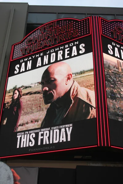 TCL Chinese Theater Marquee for San Andreas — Stock Photo, Image