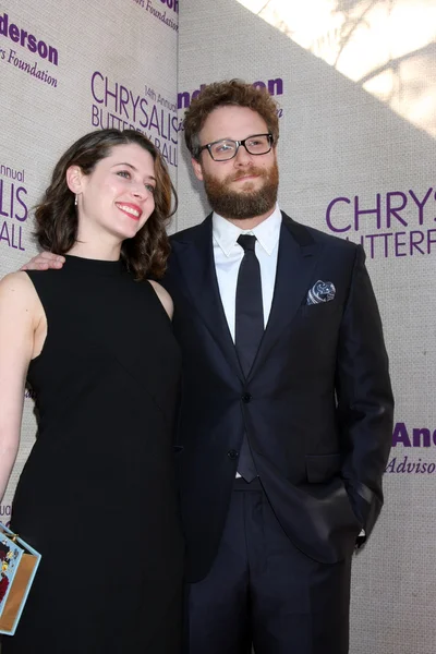 Lauren Miller, Seth Rogen — Stock Photo, Image