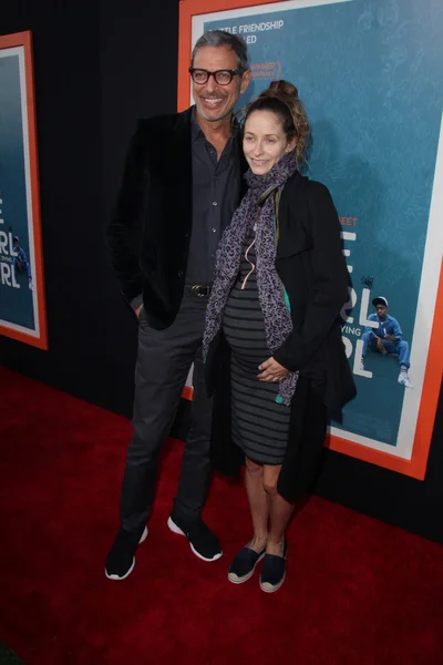 Jeff goldblum, emilie livingston — Stok fotoğraf