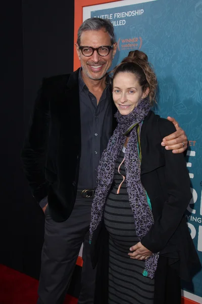 Jeff goldblum, emilie livingston — Zdjęcie stockowe