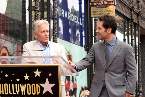 Michael Douglas, Paul Rudd — Fotografia de Stock