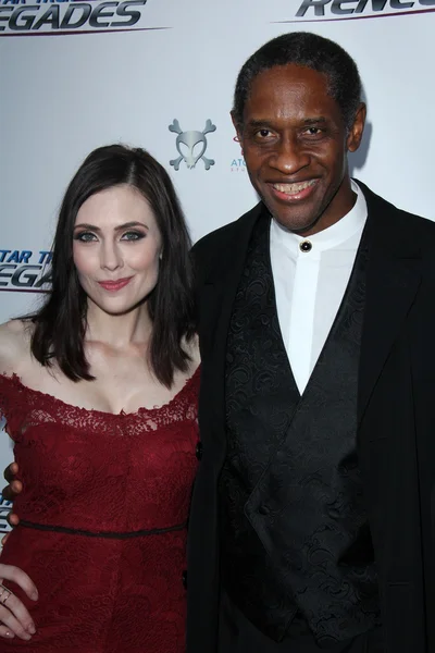 Adrienne Wilkinson, Tim Russ — Stock Photo, Image