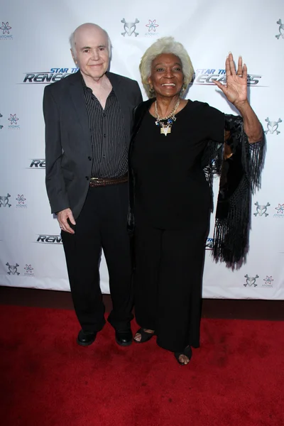 Walter könig, nichelle nichols — Stockfoto