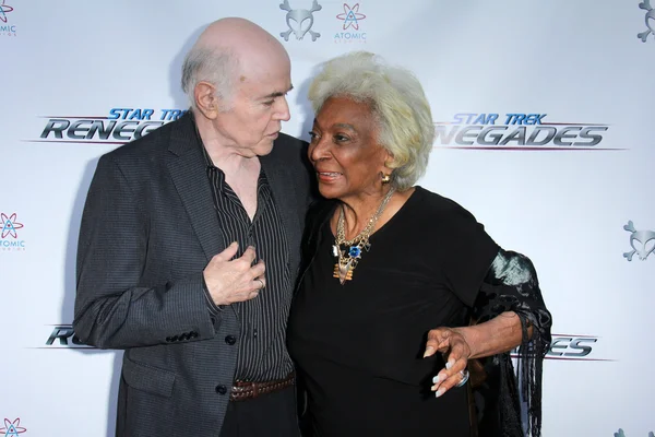 Walter könig, nichelle nichols — Stockfoto