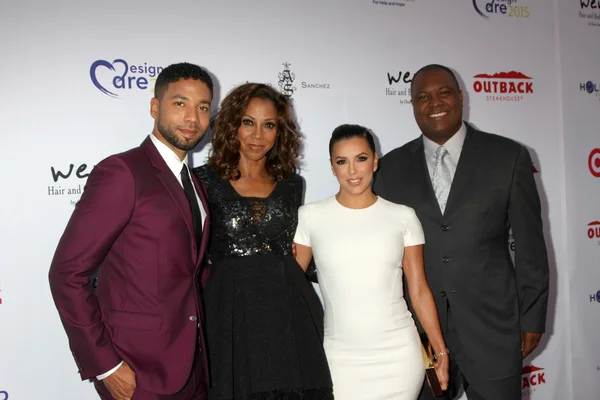 Jussie Smollett, Holly Robinson Peete, Eva Longoria, Rodney Peete — Foto de Stock