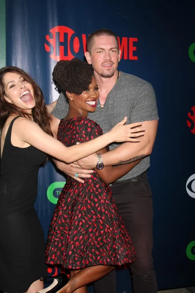 Sarah Shahi, Steve Howey, Shanola Hampton — Fotografia de Stock