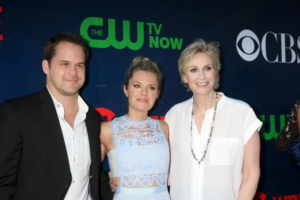 Kyle Bornheimer, Maggie Lawson, Jane Lynch — Foto Stock