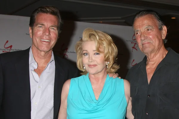 Peter Bergman, Melody Thomas Scott, Eric Braeden — 图库照片