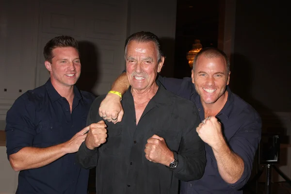 Steve Burton, Eric Braeden, Sean Carrigan — Photo