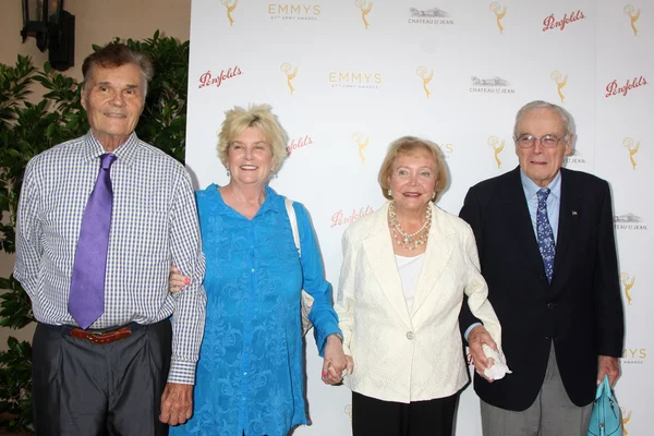 Fred Willard, Mary Willard, Lee Bell, Escort — Fotografia de Stock