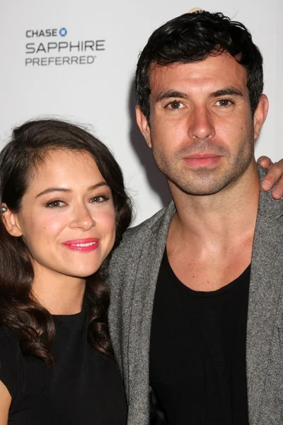 Tatiana Maslany, Tom Cullen — Stockfoto