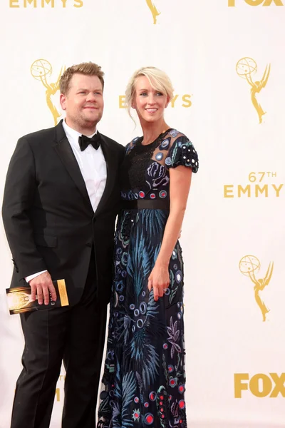 James Corden, Julia Carey — Foto de Stock