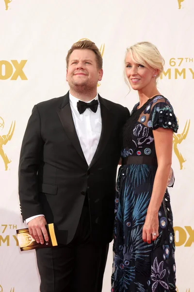 James Corden, Julia Carey — Stock Photo, Image