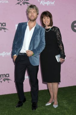 LOS ANGELES - OCT 11:  Lance Bass, Diane Bass at the 35th Environmental Media Awards at the Radford Studios on October 11, 2025 in Studio City, CA