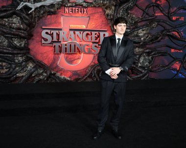 Noah Schnapp, Stranger Things 5. Sezon, 6 Kasım 2025 'te TCL Çin Tiyatrosu' nda prömiyer aldı.