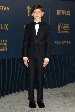 Zachary Golinger, 30. Sinema Oyuncuları Birliği Ödülleri 'nde, Shrine Konser Salonu' na 24 Şubat 2024 'te Los Angeles, CA