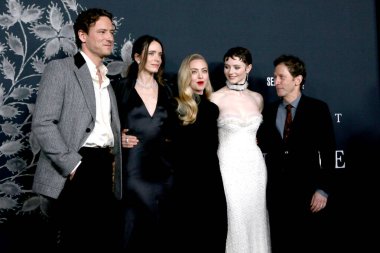 Lewis Pullman, Stacy Martin, Mona Fastvold, Amanda Seyfried, Thomasin McKenzie Tim Blake Nelson The Testament of Ann Lee Premiere at the Linwood Dunn Theater 14 Aralık 2025, Los Angeles, CA