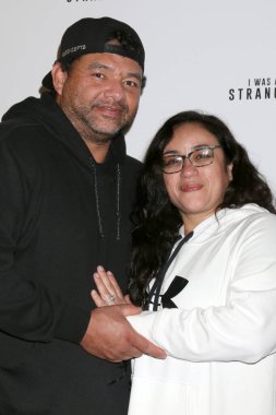 Gerson Sanchez, Wendy Perla Sanchez at 'I Was a Stranger' Premiere at the AMC 15 Theaters on January 6, 2026 in Century City, CA