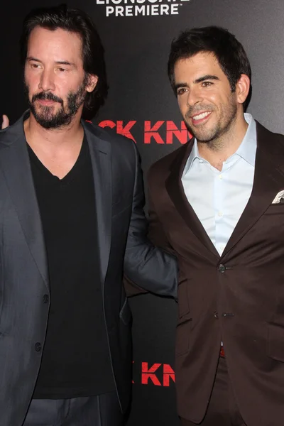 Keanu Reeves, Eli Roth — Foto de Stock