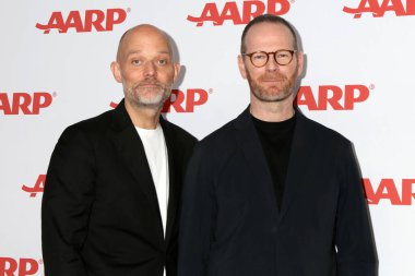Eskil Vogt, Joachim Trier 10 Ocak 2026 'da Beverly Wilshire Oteli' nde 24. AARP Yetişkinler Filmleri Ödülleri 'nde.