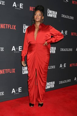 Jazz Raycole, Lincoln Avukatı Sezon 4 Bölüm 4 PMC Çatısı Terasında 28 Ocak 2026 'da Batı Hollywood, CA