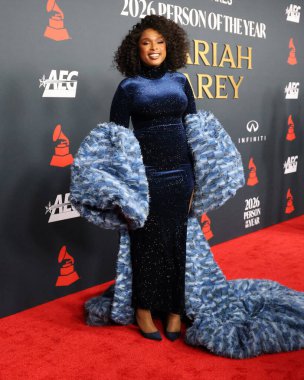 Jennifer Hudson, Los Angeles 'ta 30 Ocak 2026' da Los Angeles Kongre Merkezi 'nde yılın MusiCares Person of the Year Organizasyonu IHO Mariah Carey' de.