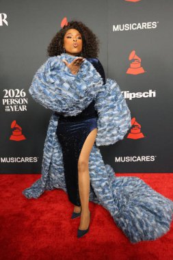Jennifer Hudson, Los Angeles 'ta 30 Ocak 2026' da Los Angeles Kongre Merkezi 'nde yılın MusiCares Person of the Year Organizasyonu IHO Mariah Carey' de.