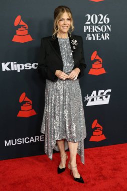 Rita Wilson, Los Angeles 'ta 30 Ocak 2026' da Los Angeles Kongre Merkezi 'nde yılın MusiCares Person of the Year Organizasyonu IHO Mariah Carey' de.