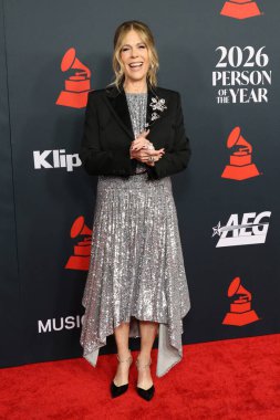 Rita Wilson, Los Angeles 'ta 30 Ocak 2026' da Los Angeles Kongre Merkezi 'nde yılın MusiCares Person of the Year Organizasyonu IHO Mariah Carey' de.