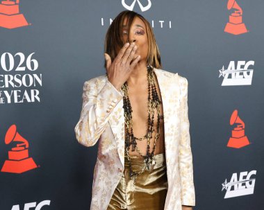 Billy Porter, Los Angeles 'ta 30 Ocak 2026' da Los Angeles Kongre Merkezi 'nde yılın MusiCares Person of the Year Event IHO Mariah Carey' de.