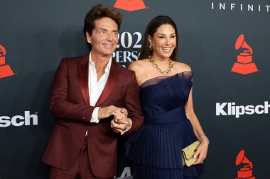 Richard Marx, Daisy Fuentes, 30 Ocak 2026 'da Los Angeles, CA' da Los Angeles Kongre Merkezi 'nde yılın MusiCares Performansı IHO Mariah Carey' de.